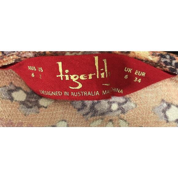 Tigerlily Adjustable Strap Multicolor Patchwork Maxi Dress Size 2 - Picture 7 of 8